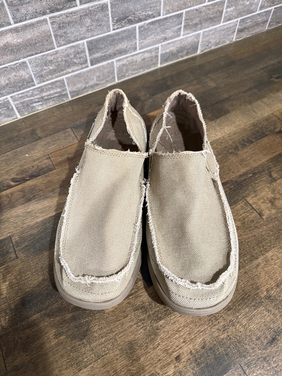 Crocs Santa Cruz Mens Loafers Tan Size 12 - Picture 2 of 11